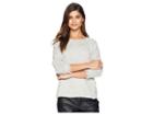 Michael Stars Scoop Neck Pullover With Fringe (crescent) Women's Clothing