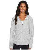 Adidas Sport2street Full Zip Hoodie (medium Grey Heather) Women's Sweatshirt