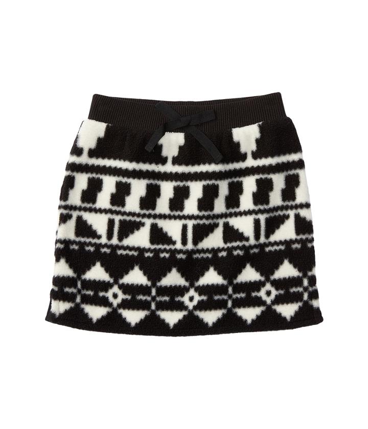 Polo Ralph Lauren Kids Fleece Skirt (toddler) (black/cream) Girl's Skirt