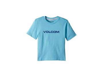 Volcom Kids Crisp Euro Short Sleeve Tee (toddler/little Kids) (blue Bird) Boy's T Shirt