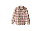 Lucky Brand Kids Long Sleeve Plaid Shirt (little Kids/big Kids) (turtle Dove) Boy's Clothing
