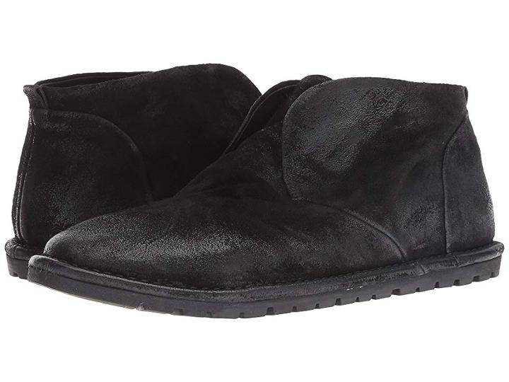 Marsell Gomme Suede Ankle Boot (black) Men's Boots