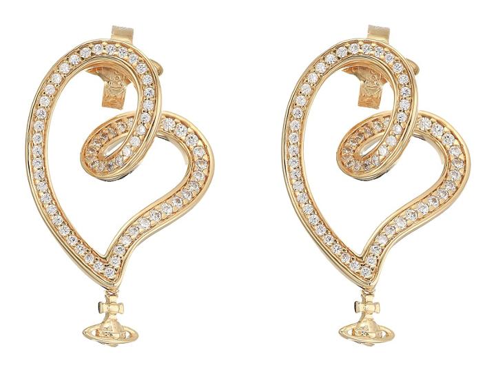 Vivienne Westwood Sosanna Small Earrings (white Cubic Zirconia) Earring