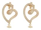 Vivienne Westwood Sosanna Small Earrings (white Cubic Zirconia) Earring