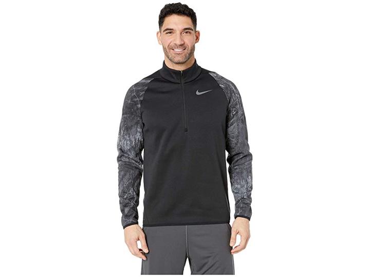 Nike Therma Top Long Sleeve 1/4 Zip Special Forces (black/dark Grey) Men's Workout