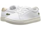 Lacoste Kids L.12.12 (toddler/little Kid) (white/gold) Kids Shoes