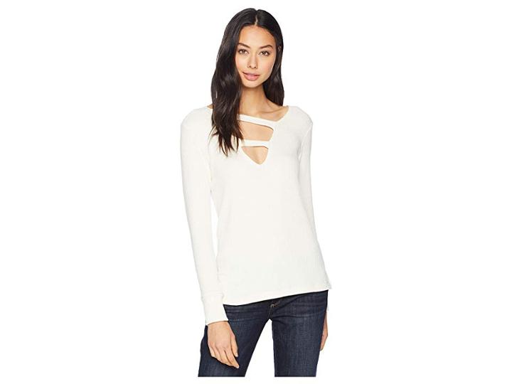 Lna Kindred Slub Sweater (ivory) Women's Sweater