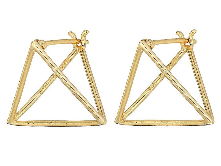 Shashi Pyramid Earrings (gold) Earring