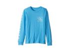 Quiksilver Kids Quik Distortion Long Sleeve Tee (big Kids) (malibu Heather) Boy's Long Sleeve Pullover