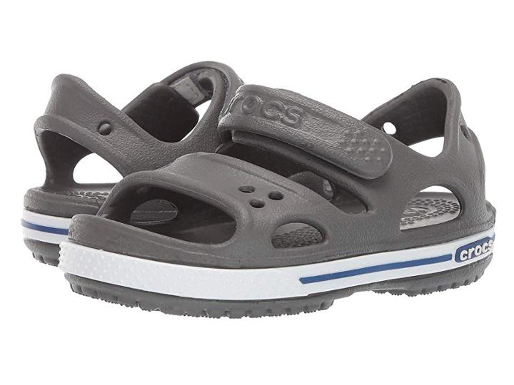 Crocs Kids Crocband Ii Sandal (toddler/little Kid) (slate Grey/blue Jean) Kids Shoes