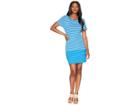 Tommy Bahama Juan The Line Short Sleeve T-shirt Dress (cobalt Sea) Women's Dress