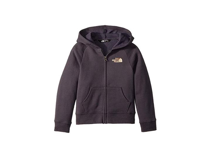 The North Face Kids Logowear Full Zip Hoodie (little Kids/big Kids) (periscope Grey) Girl's Sweatshirt