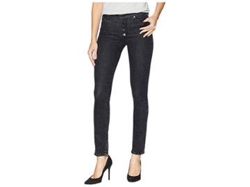 Paige Hoxton Ankle Peg W/ Expanded Button Fly In City Noir (city Noir) Women's Jeans