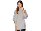 Free People Softly Structured Tunic (dark Grey) Women's Blouse