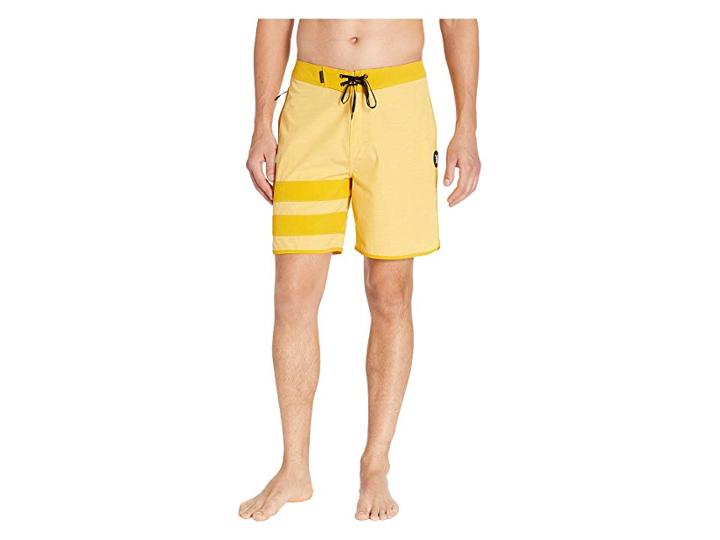 Hurley Phantom Block Party Slub 18 Boardshorts (yellow Ochre) Men's Swimwear