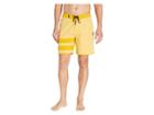 Hurley Phantom Block Party Slub 18 Boardshorts (yellow Ochre) Men's Swimwear