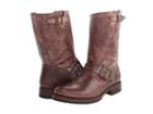 Frye Veronica Shortie (dark Brown Burnished Antiques Leather) Cowboy Boots