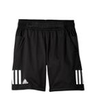 Adidas Kids Club Shorts (little Kids/big Kids) (black/white) Boy's Shorts