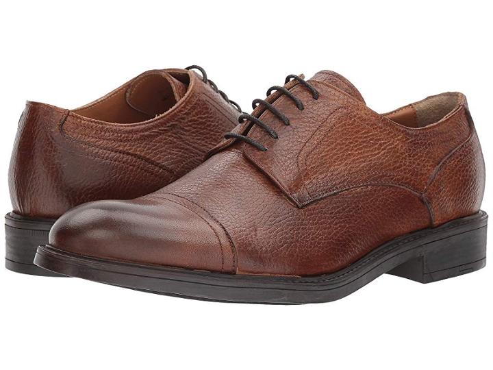 Kenneth Cole New York Design 10621 (cognac) Men's Lace Up Cap Toe Shoes