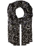 Michael Michael Kors Twinkling Star Foil Printed Oblong (blue Multi/silver) Scarves