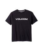 Volcom Kids Crisp Euro Short Sleeve Tee (big Kids) (black) Boy's T Shirt