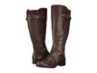 Naturalizer Jenelle Wide Calf (brown Tumbled Leather) Women's Dress Pull-on Boots
