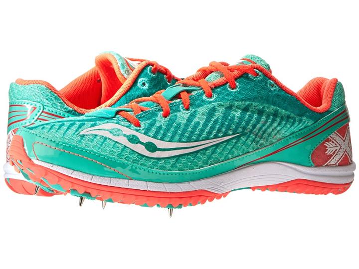 Saucony Kilkenny Xc5 Spike (aqua/vizicoral) Women's Shoes