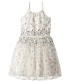 Nanette Lepore Kids Printed Chiffon W/ Tulle Dress (little Kids/big Kids) (off-white) Girl's Dress