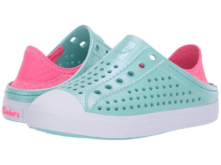 Skechers Kids Guzman Steps (little Kid/big Kid) (turquoise/pink) Girl's Shoes