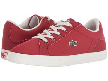 Lacoste Kids Lerond (little Kid) (red/off-white) Kid's Shoes