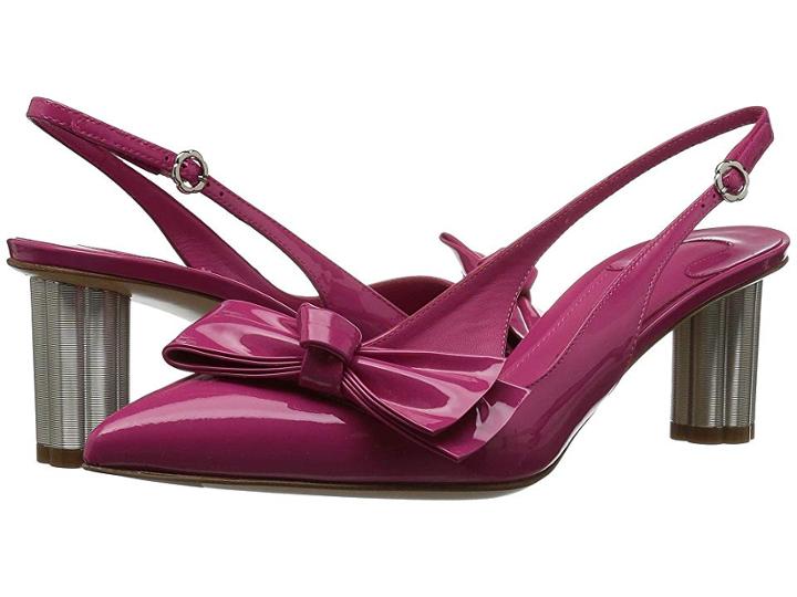 Salvatore Ferragamo Aulla (patent Bubble Gum) Women's Shoes