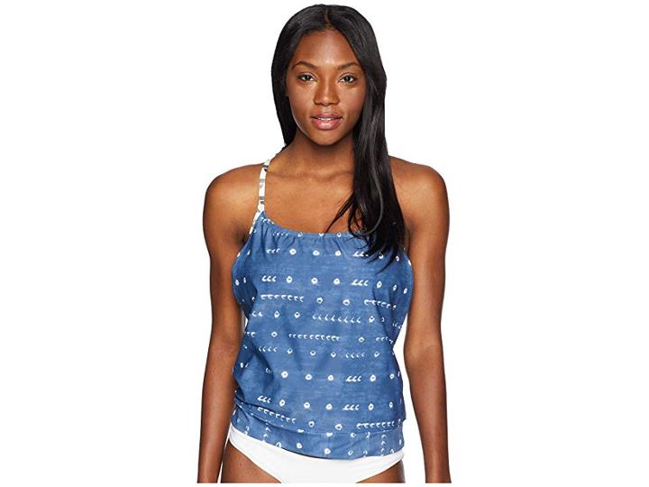 Carve Designs Sophia Tankini (shibori/olive Triangles) Women's Swimwear