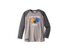 Toobydoo Ping Pong Long Sleeve Baseball Tee (toddler/little Kids/big Kids) (grey) Boy's T Shirt