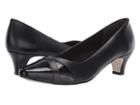 Walking Cradles Intro (black Saffiano Leather/black Patent) Women's 1-2 Inch Heel Shoes