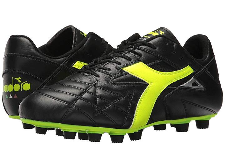 Diadora M. Winner Rb Italy Lt (black/yellow Flourescent) Men's Soccer Shoes