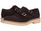 Eleventy Suede Double Monk (brown) Men's Shoes