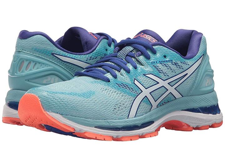 Asics Gel-nimbus(r) 20 (porcelain Blue/white/asics Blue) Women's Running Shoes