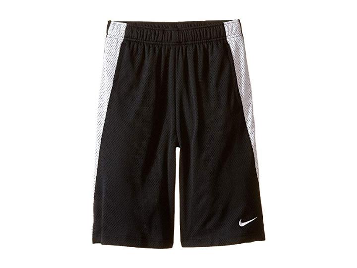Nike Kids Ya Monster Mesh Shorts (little Kids/big Kids) (black/white/white) Boy's Shorts