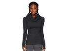 Spyder Solitude Funnel Neck Top (black/black) Women's Long Sleeve Pullover