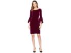 Lauren Ralph Lauren Tarlona Dress (dark Dahlia) Women's Dress