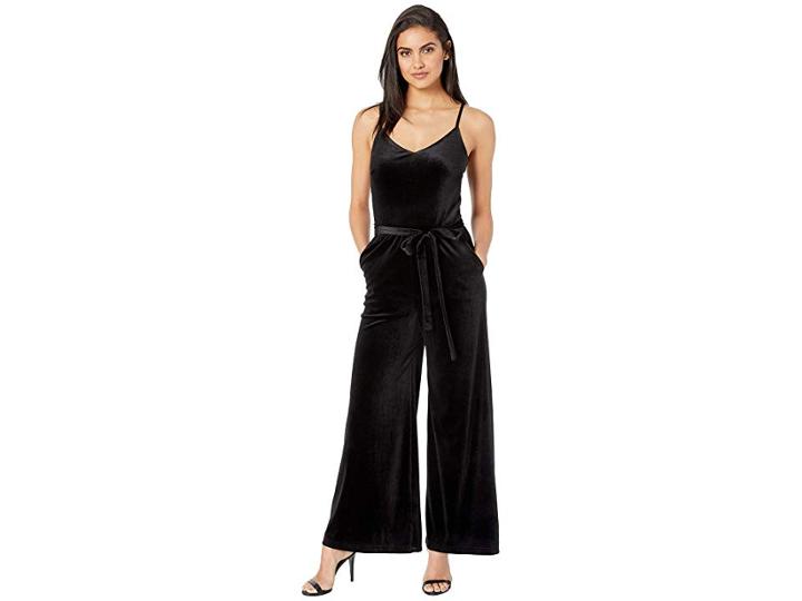 Sanctuary One Night Only Velvet Jumpsuit (black) Women's Jumpsuit & Rompers One Piece