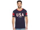 U.s. Polo Assn. Short Sleeve Crew Neck T-shirt (classic Navy) Men's Clothing