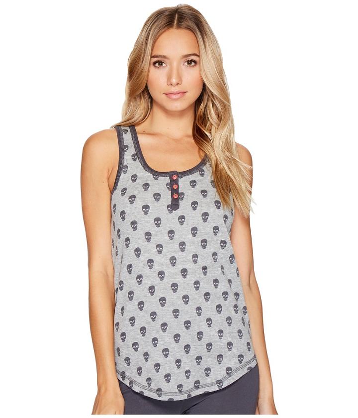 P.j. Salvage Skull Canyon Tank Top (heather Grey) Women's Sleeveless