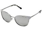 Michael Kors Tia 0mk1022 54mm (white Gradient/silver Tone/silver Mirror) Fashion Sunglasses