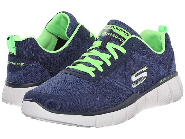Skechers Equalizer 2.0 True Balance (navy/lime) Men's Shoes