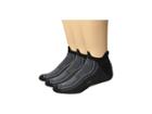 Wrightsock Endurance Double Tab 3-pack (black) Crew Cut Socks Shoes