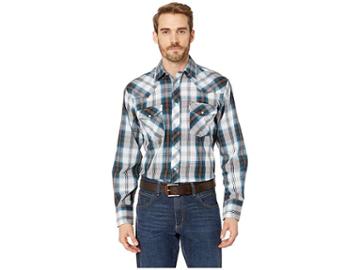 Roper 1945 Teal And Brown Plaid (blue) Men's Clothing