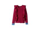 Splendid Littles Ruffle Pullover Sweater (big Kids) (fuchsia) Girl's Sweater