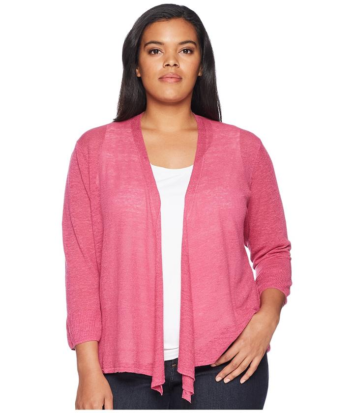 Nic+zoe Plus Size 4-way Cardy (cactus Flower) Women's Sweater