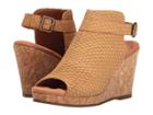 Walking Cradles Kiki (camel Cut Snake Leather) Women's Wedge Shoes